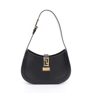 Versace Greca Goddess Hobo Bag Shoulder Bag Leather Black